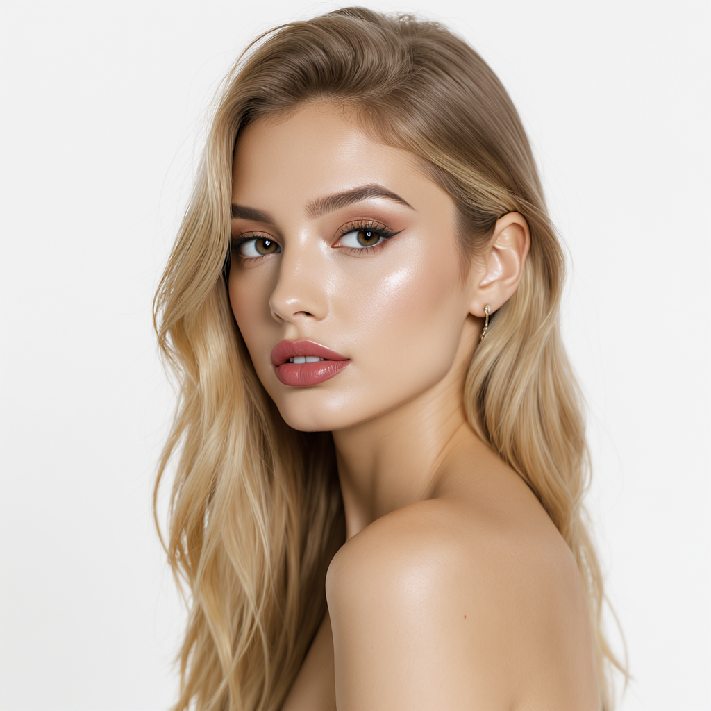 AI image editor portrait retouch — natural skin and soft editorial light